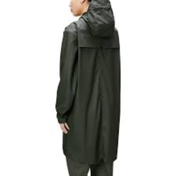 Rains Long Green Jacket; Unisex Size XXS/XS - Picture 4 of 7